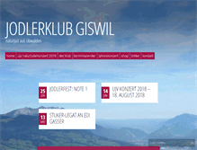 Tablet Screenshot of jodlerklubgiswil.ch